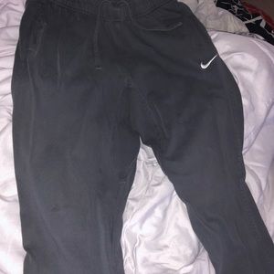 Gray Nike sweatpants